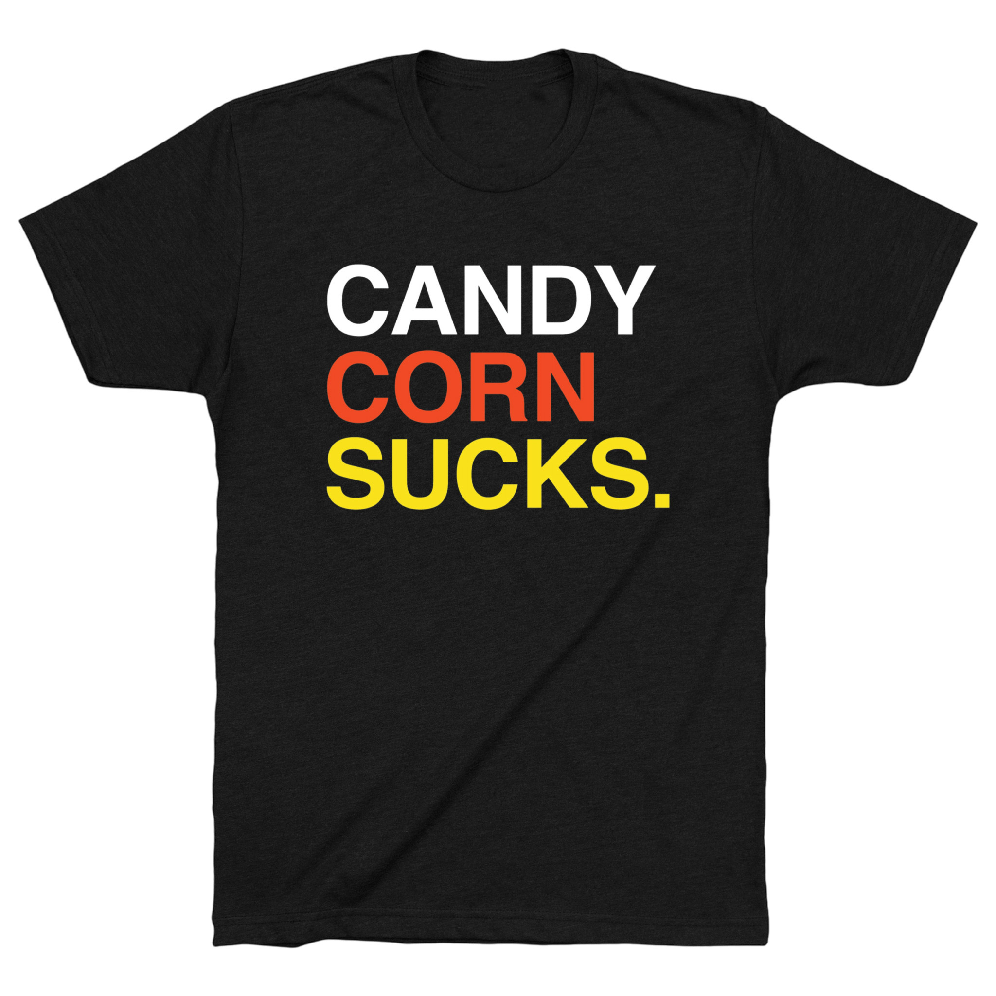 OBVIOUS SHIRTS Merch Candy Corn Sucks T-Shirt Birthday Gift For Husband