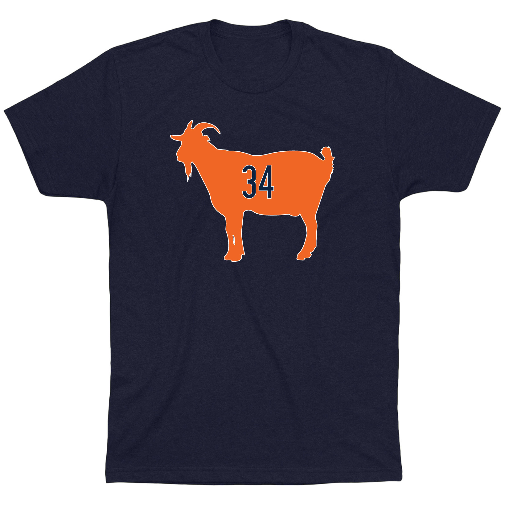 OBVIOUS SHIRTS Merch Football's Goat 34 T-Shirt Gifts For Football Lovers
