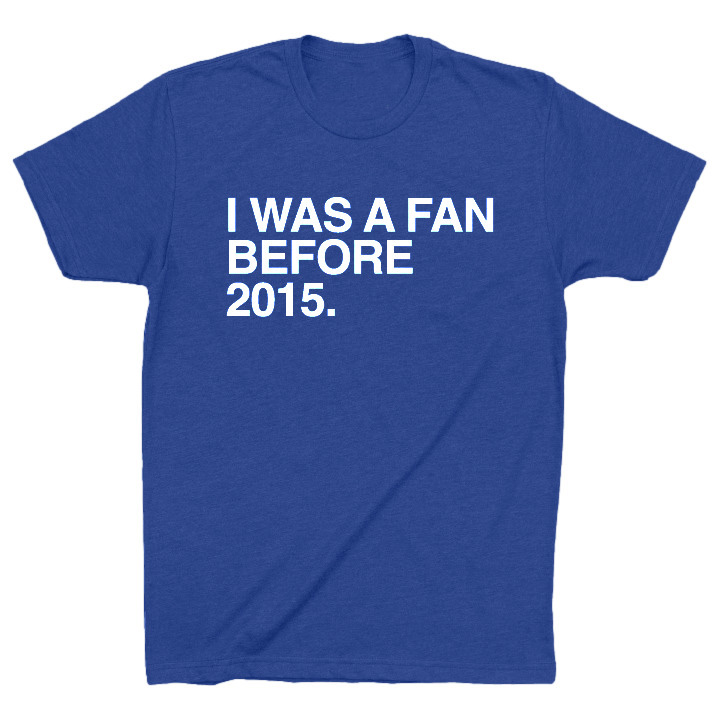OBVIOUS SHIRTS Merch I Was A Fan Before 2015 T-Shirt Gift Ideas For Dad