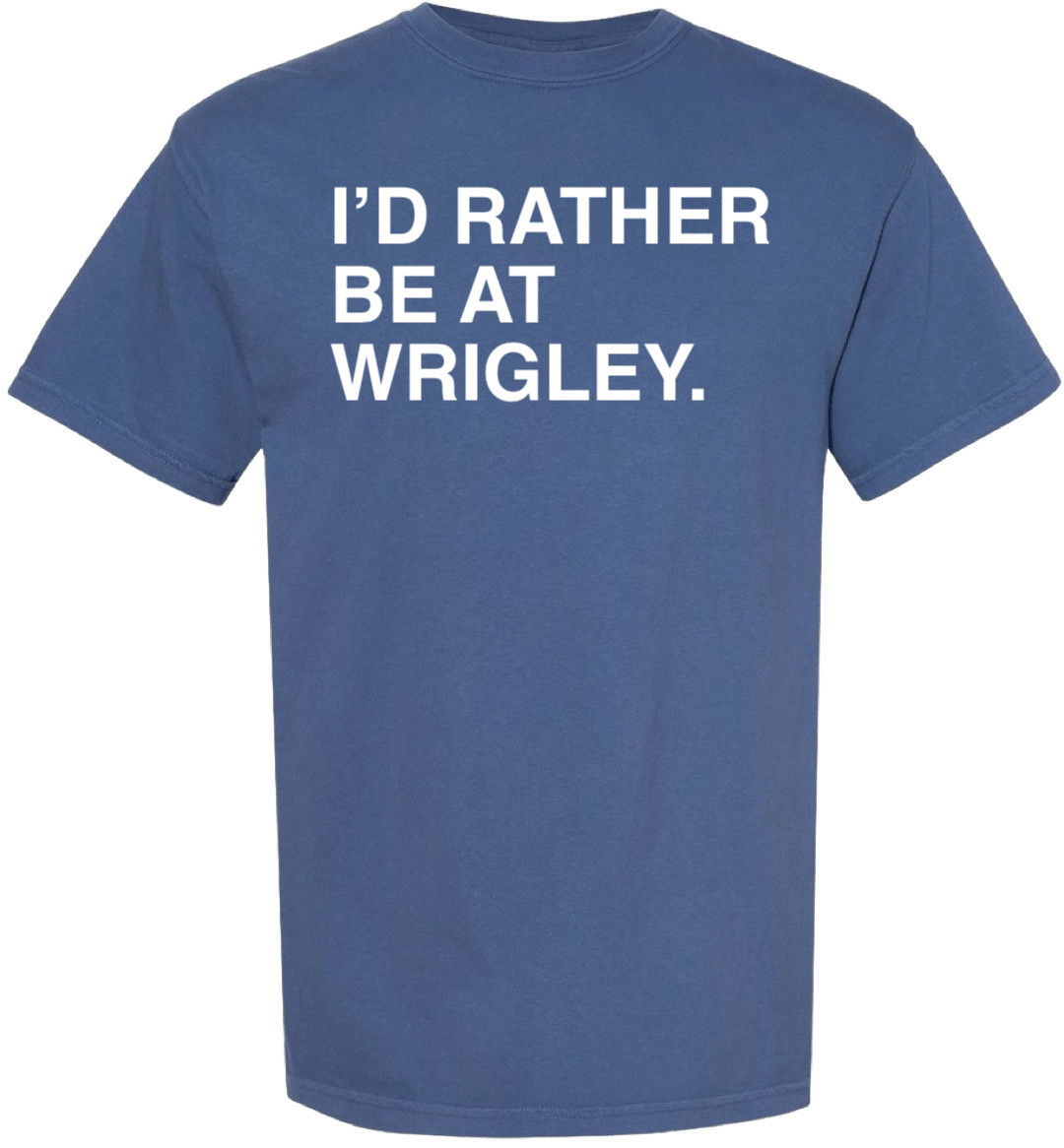 OBVIOUS SHIRTS Merch I'd Rather Be At Wrigley T-Shirt Gifts For Wife OBVIOUS SHIRTS Merch I'd Rather Be At Wrigley T-Shirt Gifts For Wife