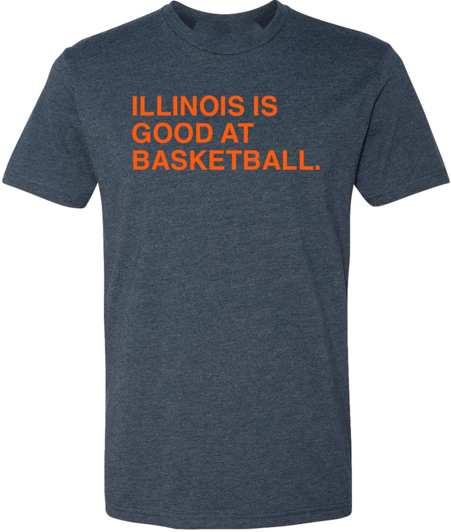 OBVIOUS SHIRTS Merch Illinois Is Good At Basketball T-Shirt Best Gifts For Son OBVIOUS SHIRTS Merch Illinois Is Good At Basketball T-Shirt Best Gifts For Son