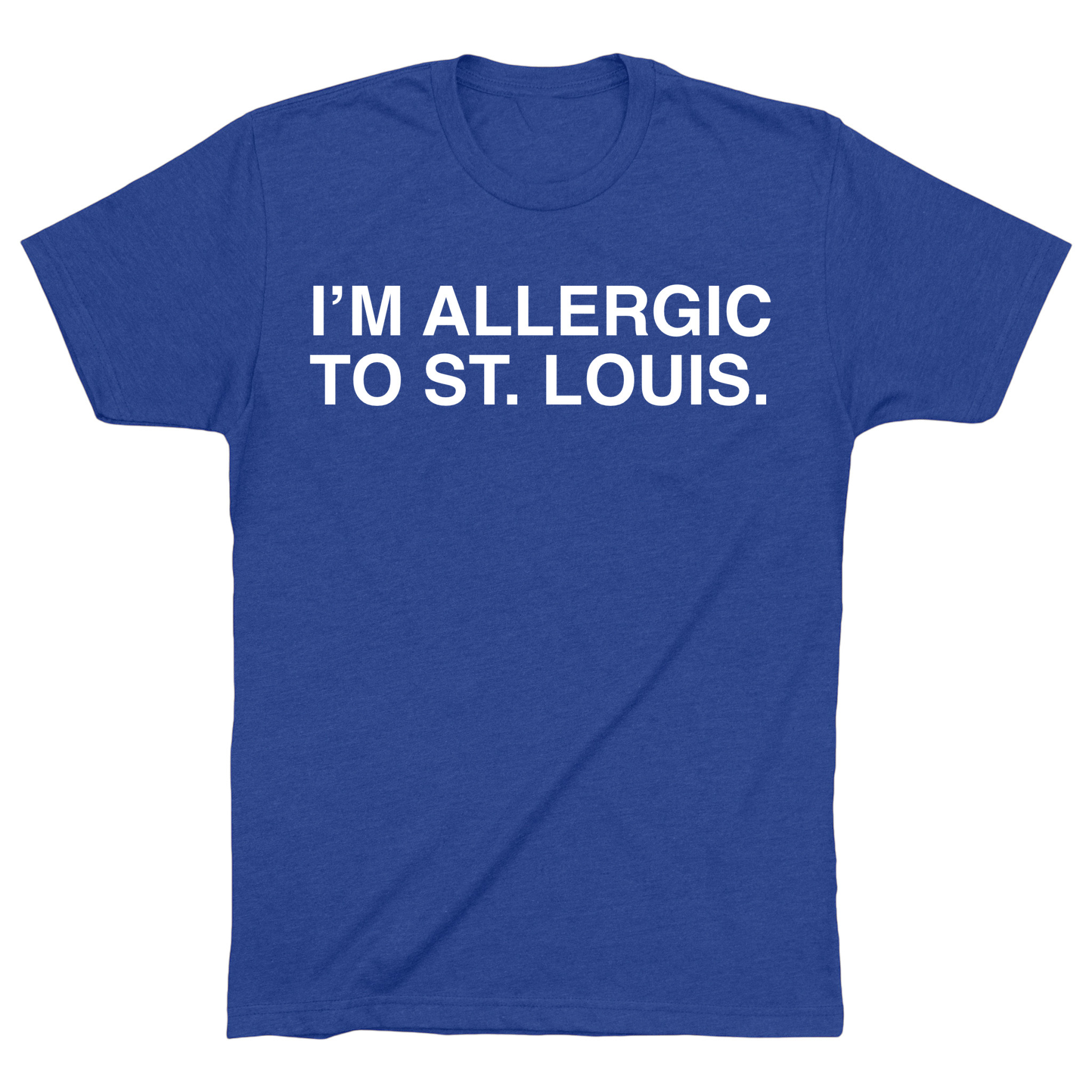 OBVIOUS SHIRTS Merch I'm Allergic To St Louis T-Shirt Gifts For Father