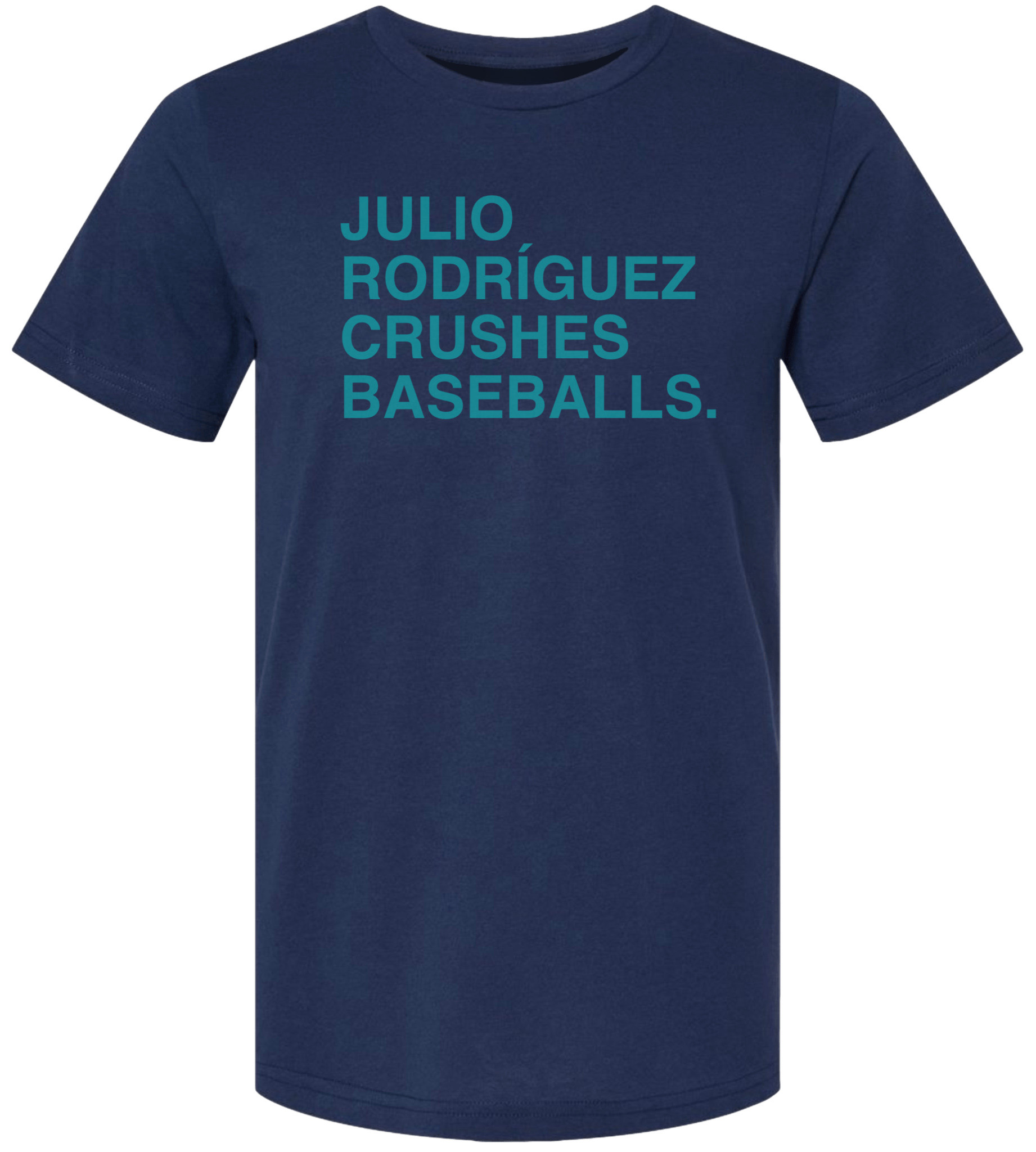 OBVIOUS SHIRTS Merch Julio Rodriguez Crushes Baseballs T-Shirt Gifts For Baseball Fans