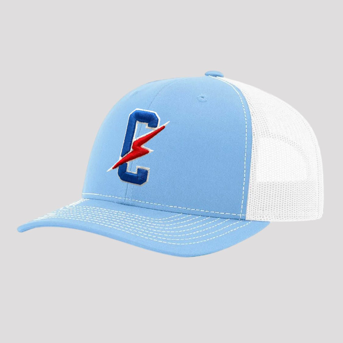 OBVIOUS SHIRTS Merch The Electric C Embroidered Trucker Hat Gift Ideas For Father