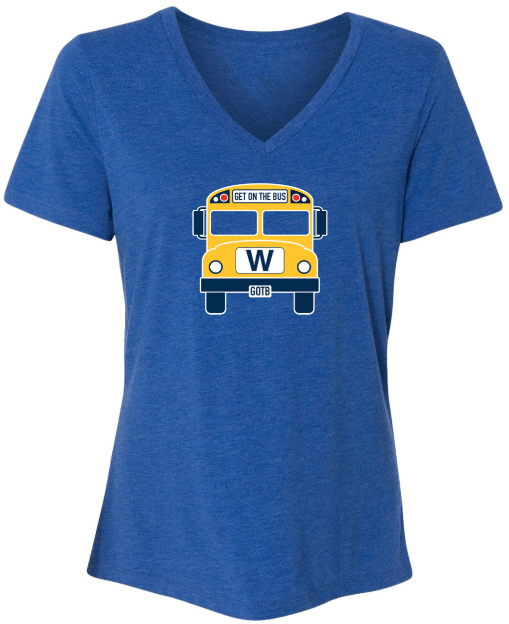OBVIOUS SHIRTS Merch The W Bus V-Neck T-Shirt Cool Gifts For Wife