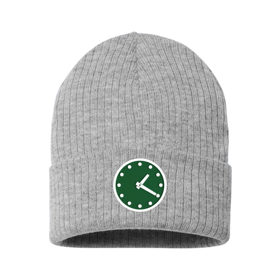 OBVIOUS SHIRTS Merch Wrigley Clock Grey Beanie Gift Ideas For Husband