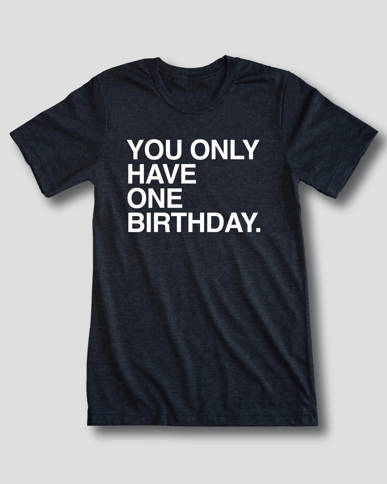 OBVIOUS SHIRTS Merch You Only Have One Birthday T-Shirt Gift Ideas For Friends