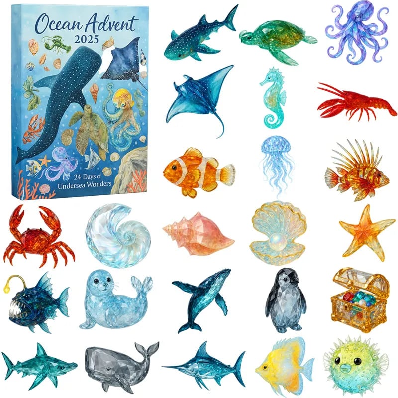 Ocean Advent Calendar 2025 24 Days Of Undersea Wonders Christmas Gift Ideas
