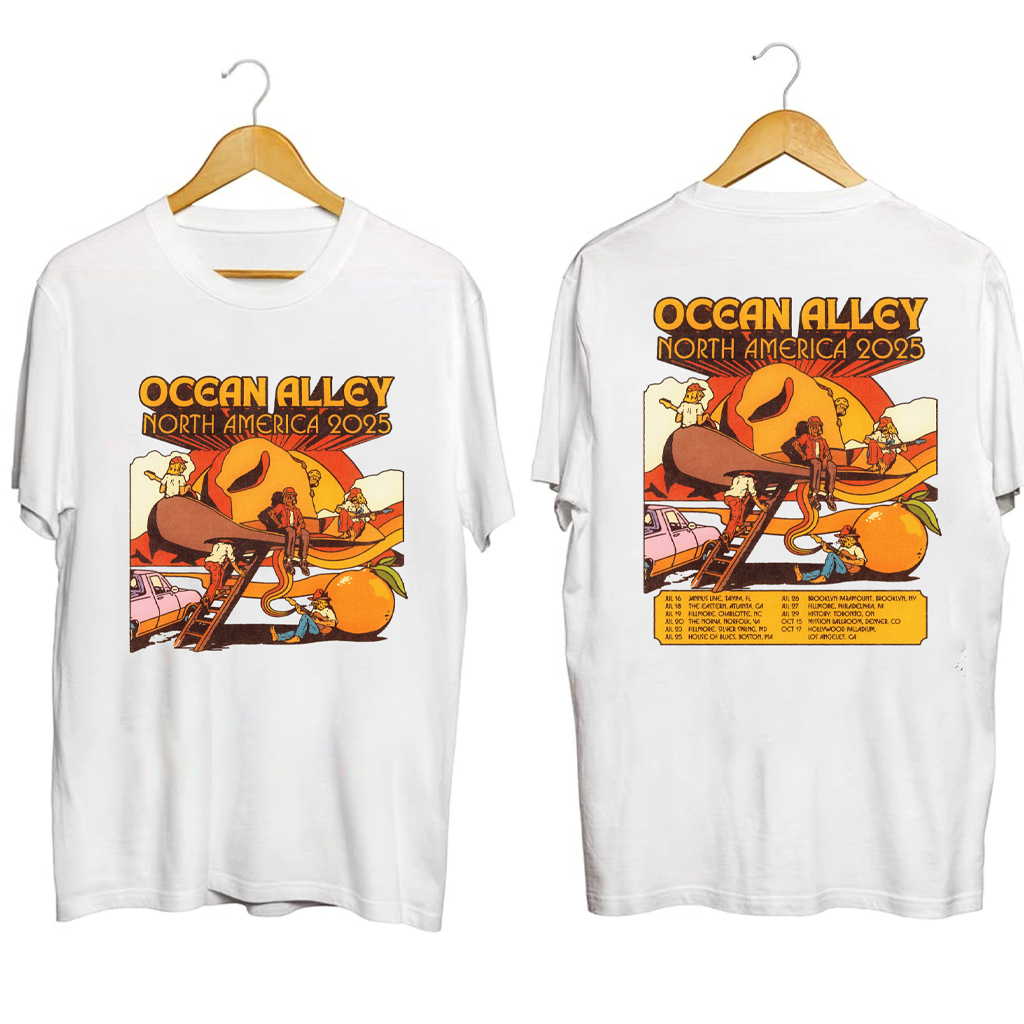 Ocean Alley North America 2025 Tour Shirt Ocean Alley Merch Gifts For Rock Fans