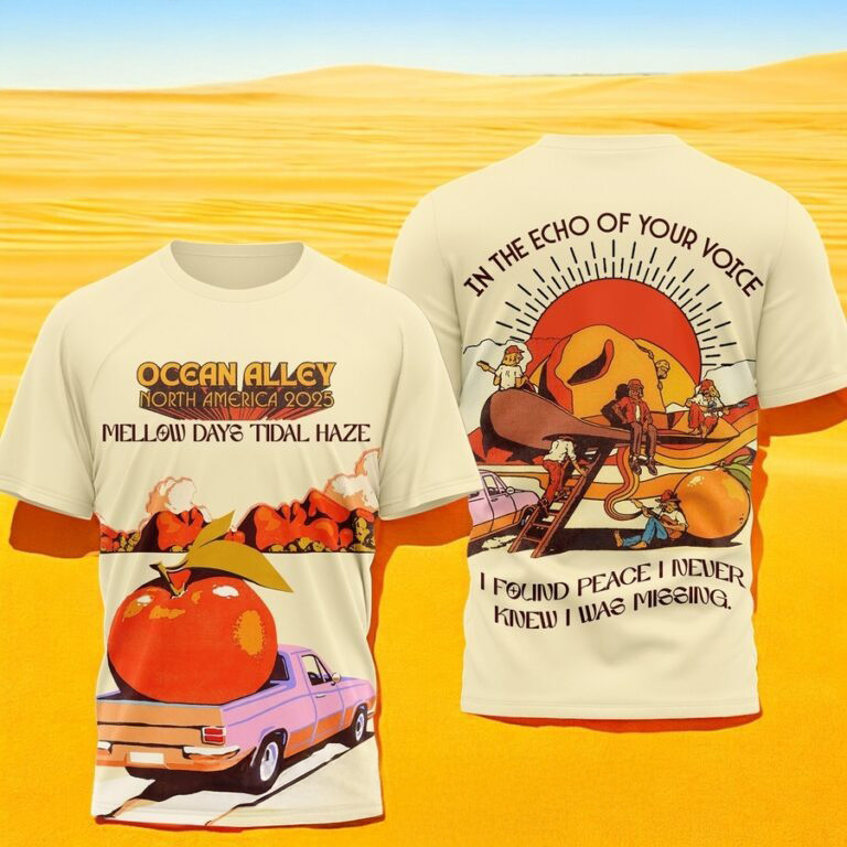 Ocean Alley North America Tour 2025 3D Shirt Gifts For Rock band Fans