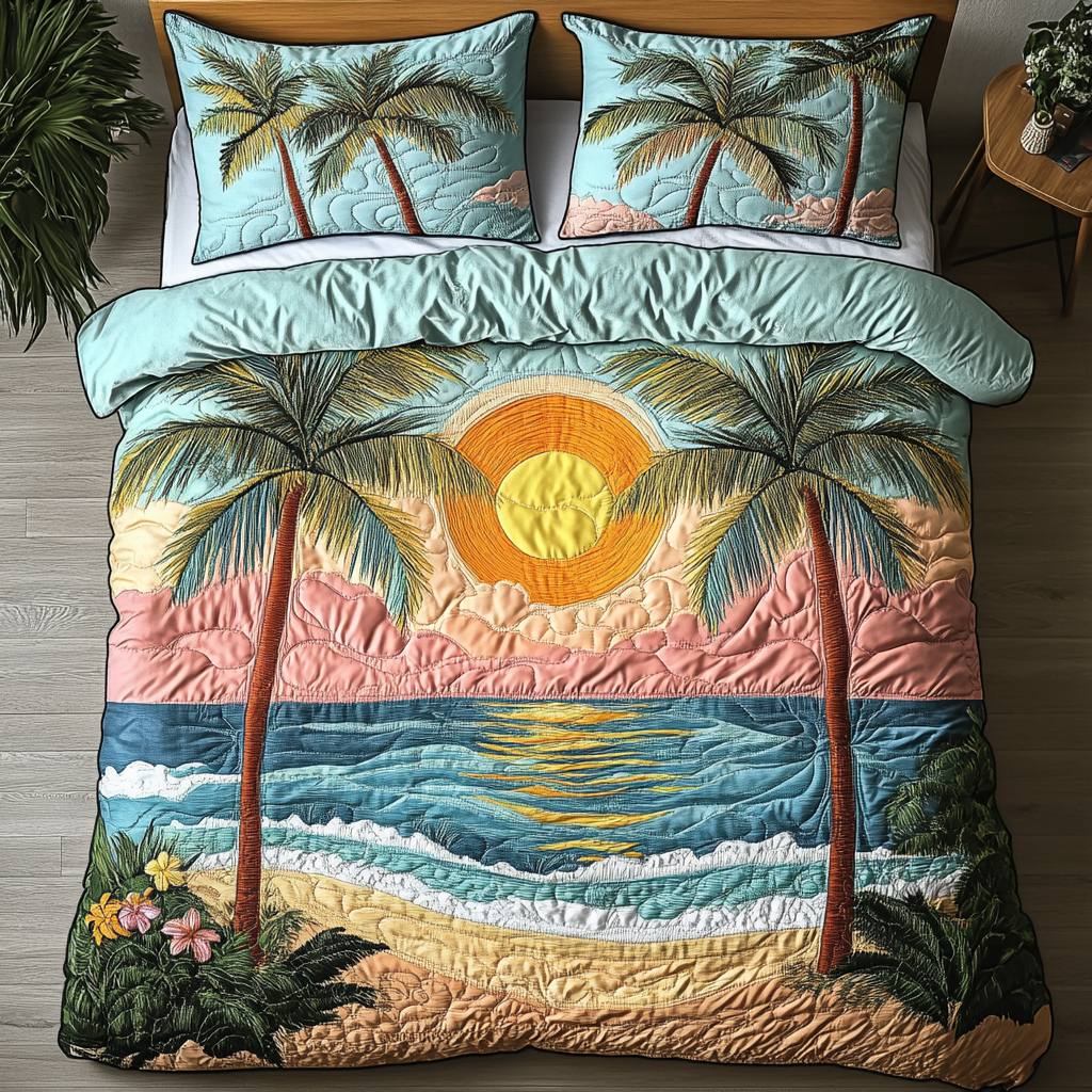 Ocean Breeze Quilted Bedding Set Bedroom Decorations Gifts To Get A Surfer