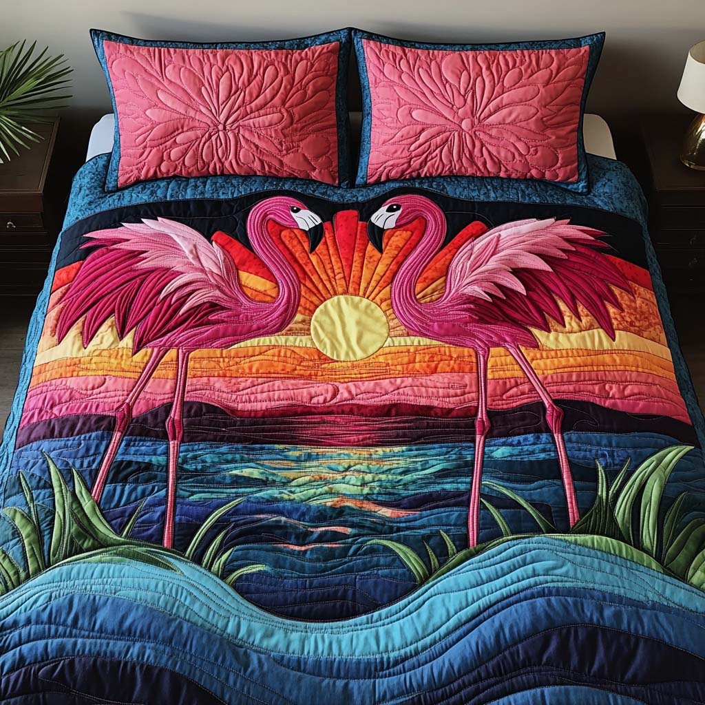 Ocean Breeze Quilted Bedding Set Unique Bedding Gift for Family Gatherings