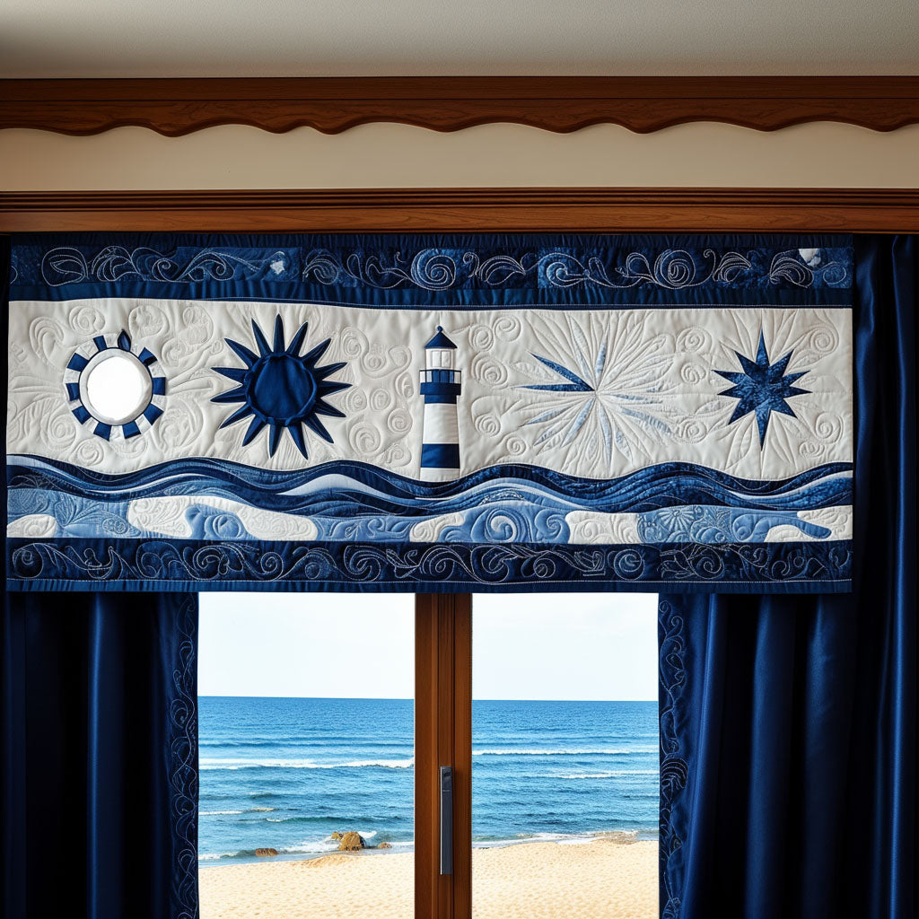 Ocean Guardian Quilted Valance Kitchen Curtain Xmas Gifts For Father In Law