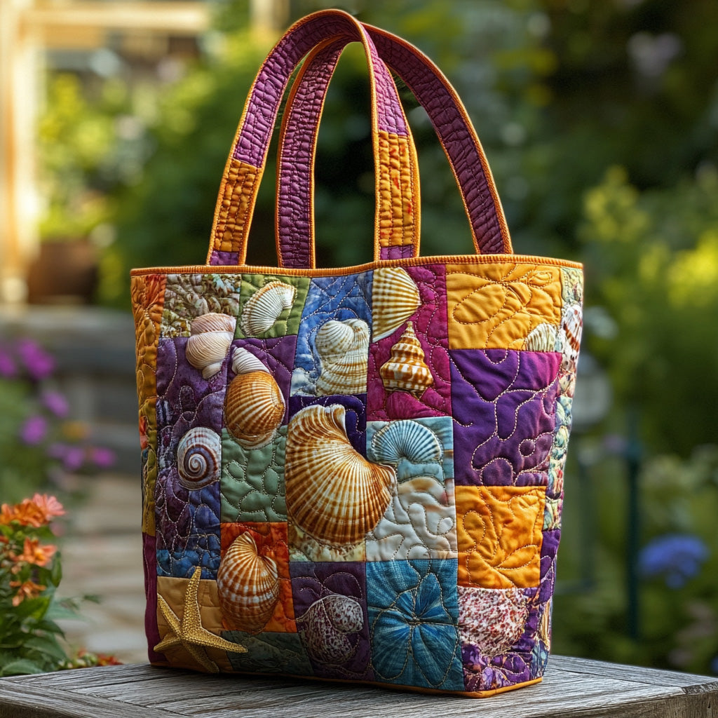Ocean Jewels Quilted Tote Bag Unique Gifts For Ocean Lovers