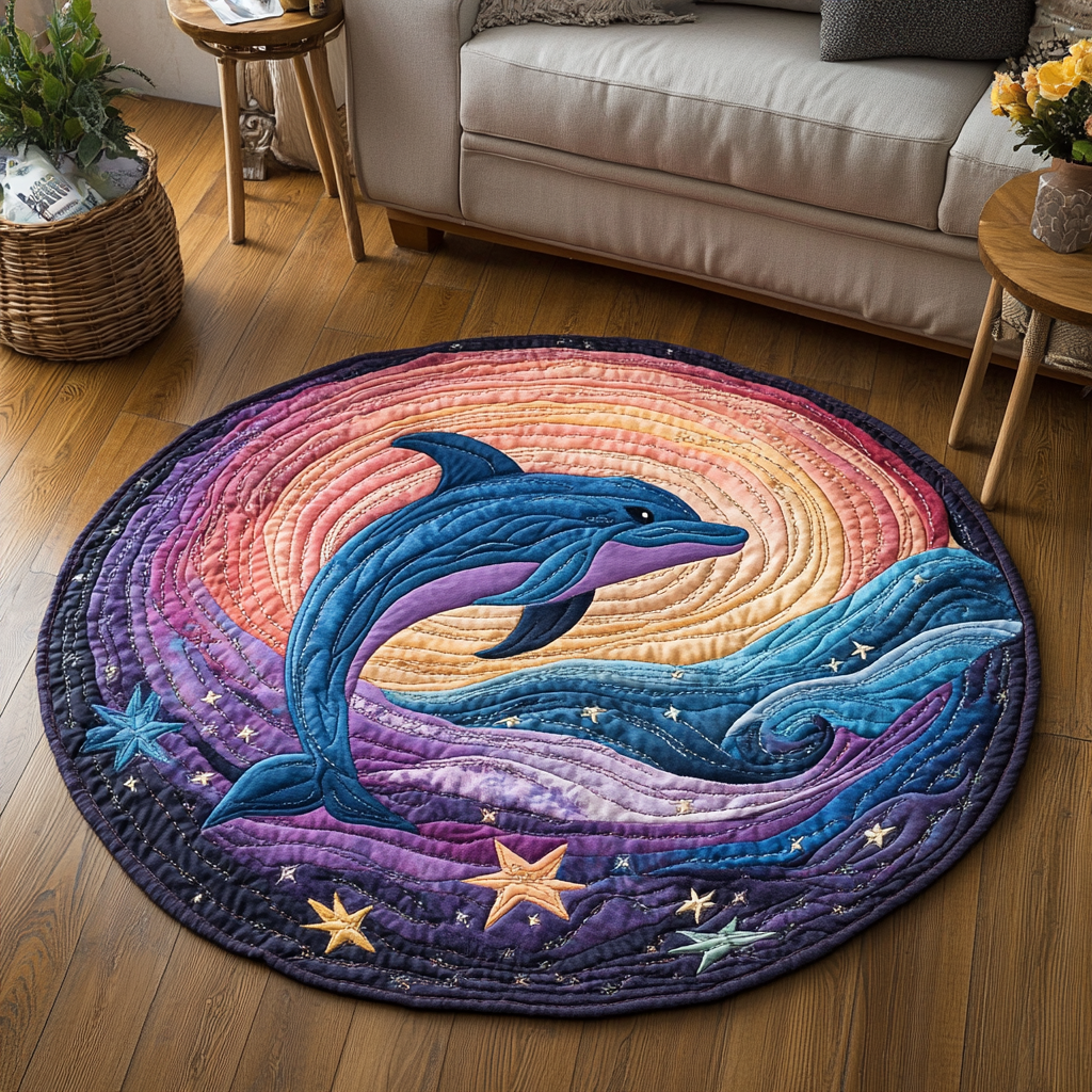 Ocean Joy Quilted Round Mat Entryway Ideas Best Fishing Gifts