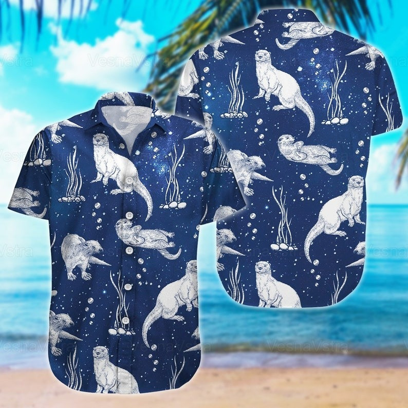 Ocean Otter Hawaiian Shirt The Life Of An Ocean Furry Mammal Cute Sea Otter Taylor Swift Shirt