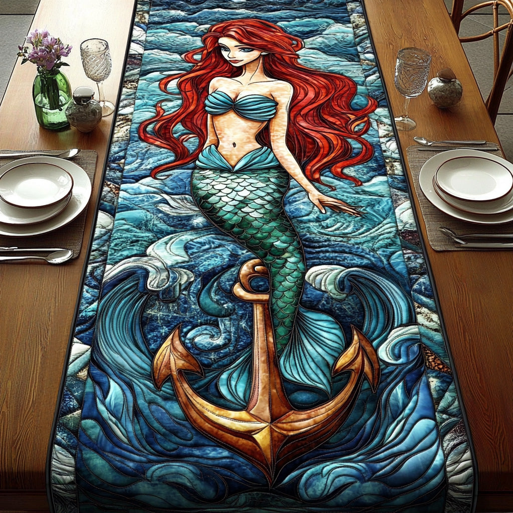Ocean Soul Quilted Table Runner Seasonal Table Runner for Holidays