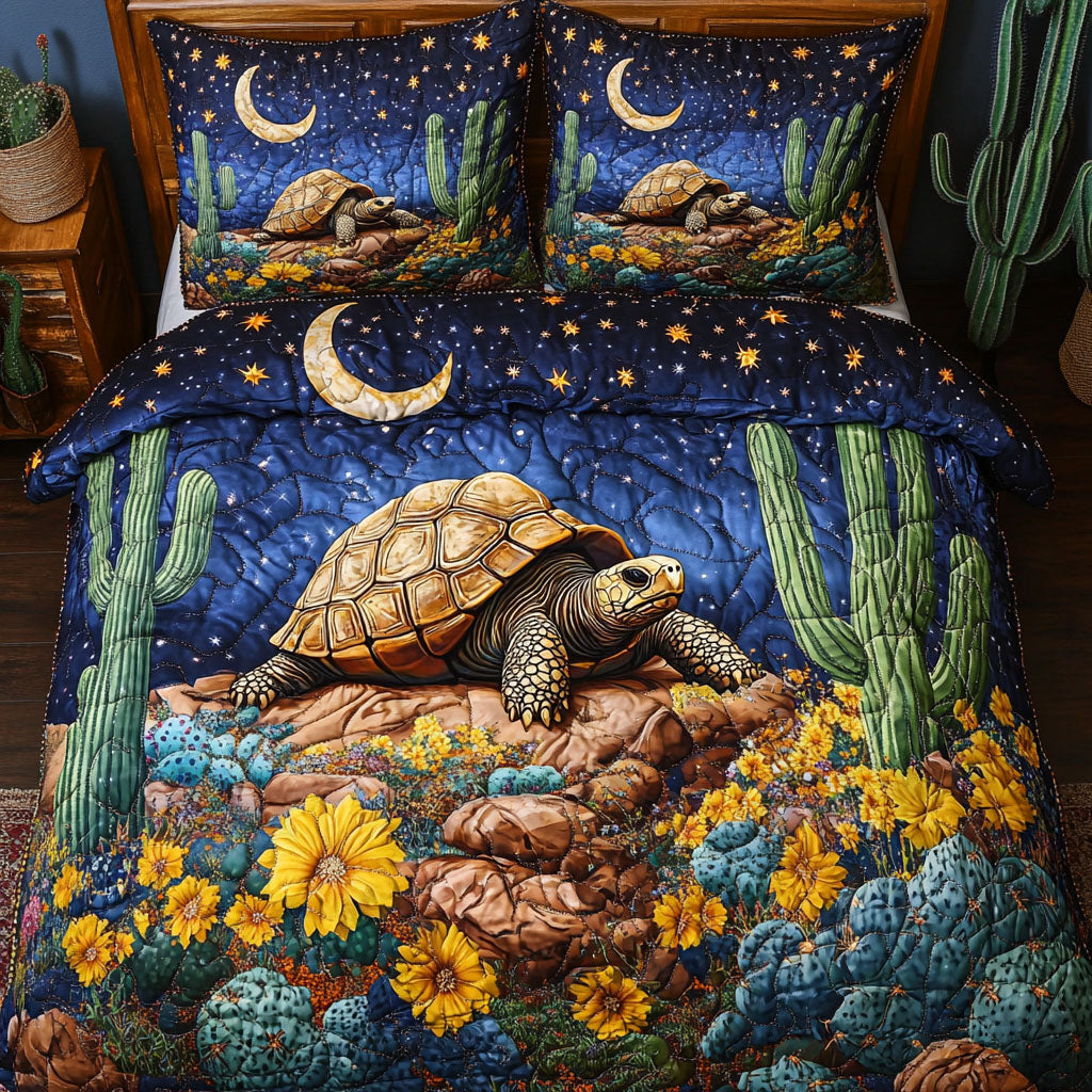 Ocean Stepper Quilted Bedding Set Bed Decorations Cactus Inspired Gifts