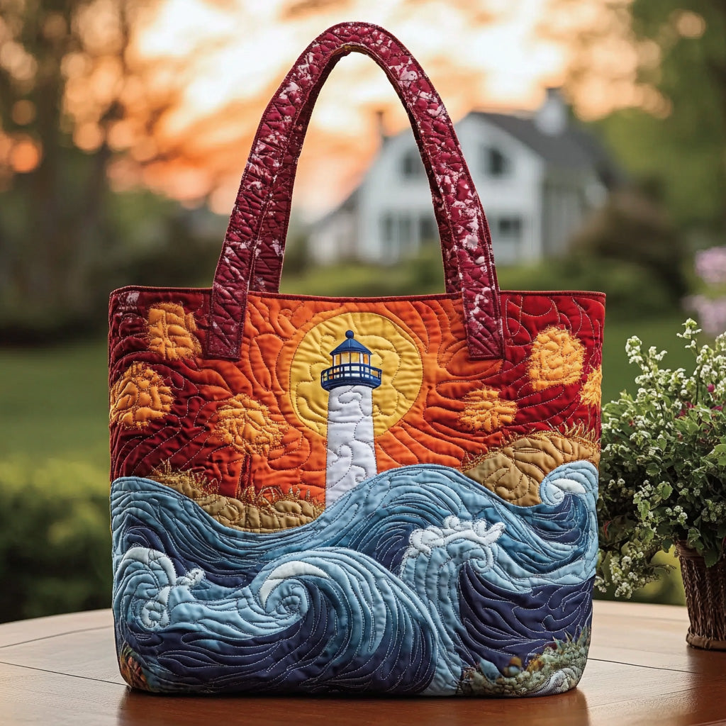 Ocean Watch Quilted Tote Bag Gifts For An Ocean Lover