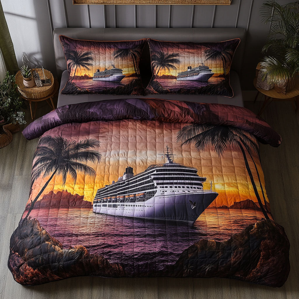 Oceanic Adventure Quilted Bedding Set Best Comforter Sets Gifts For An Ocean Lover