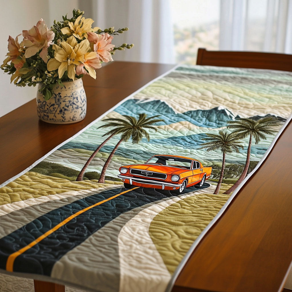 Oceanic Road Trip Quilted Table Runner Dinner Table Decor Gift Ideas For Mom
