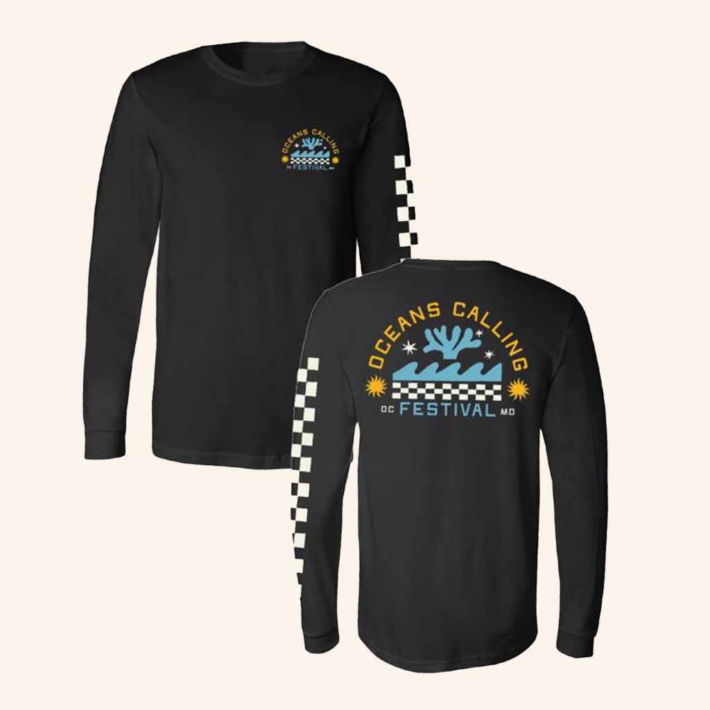 Oceans Calling Festival Merch Checkered Long Sleeve Shirt Good Christmas Gifts For Friend