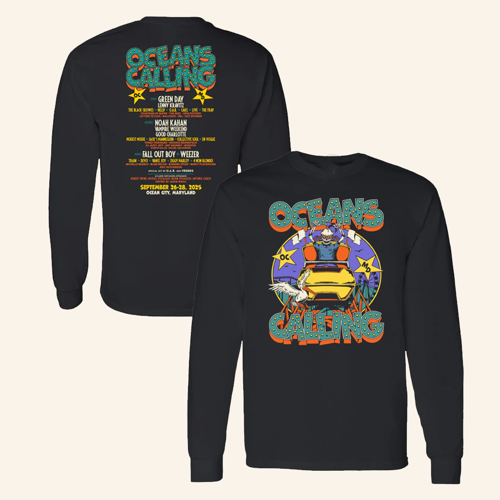 Oceans Calling Festival Merch Rollercoaster Long Sleeve T-Shirt Christmas Gifts For Dad Oceans Calling Festival Merch Rollercoaster Long Sleeve T-Shirt Christmas Gifts For Dad