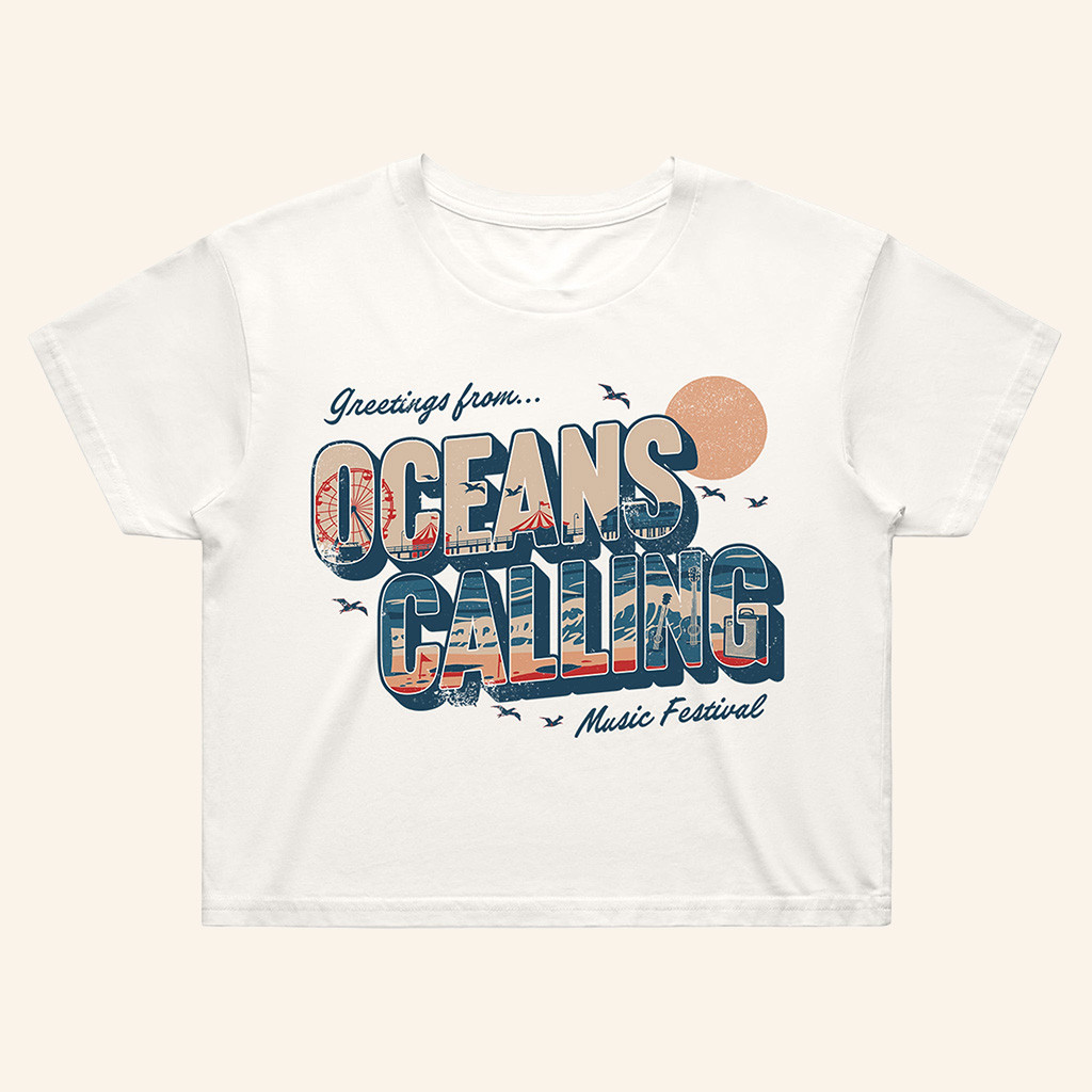 Oceans Calling Merch Greetings From Oceans Calling Music Festival Crop Top Gift For Her Oceans Calling Merch Greetings From Oceans Calling Music Festival Crop Top Gift For Her