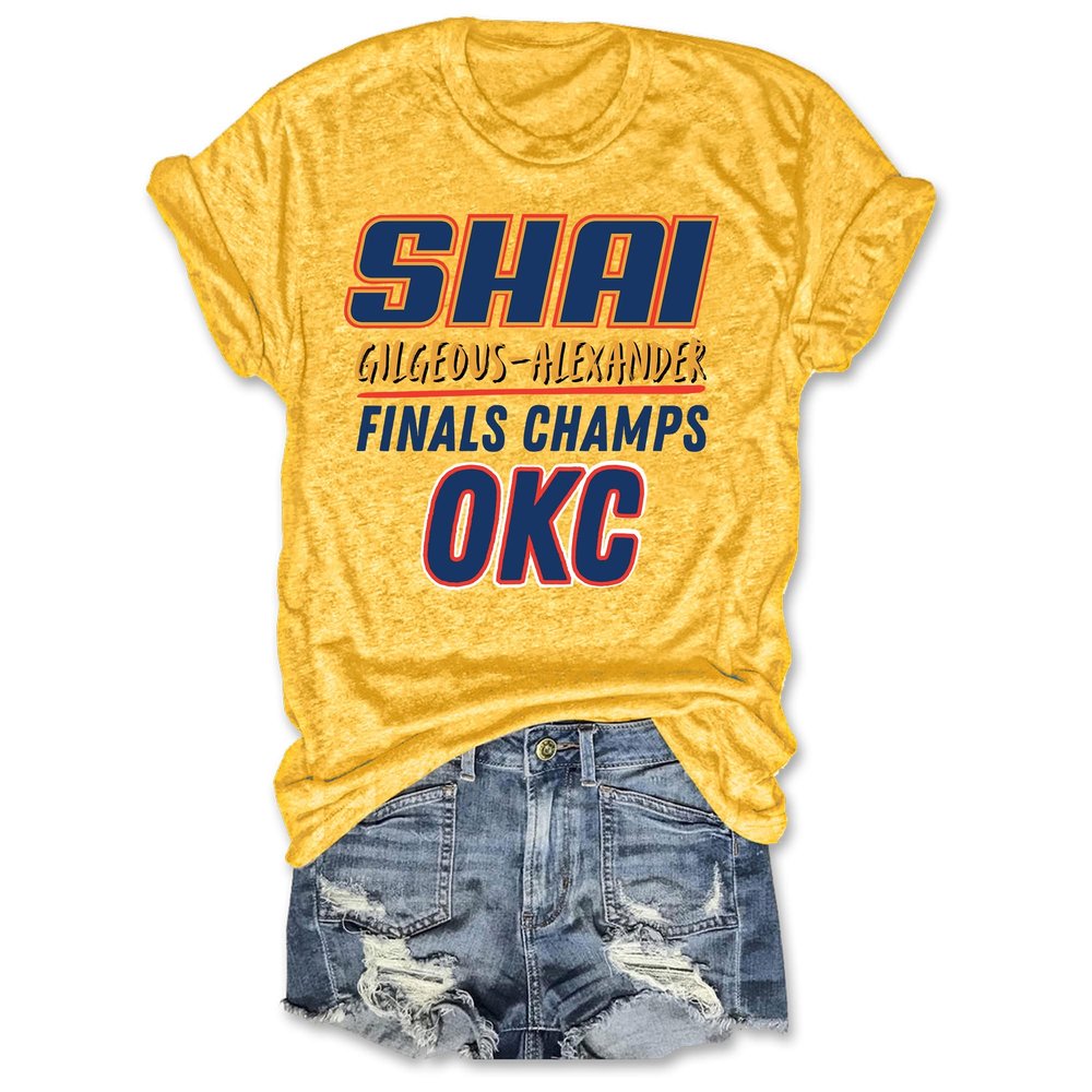 OCK Thunder Shai Gilgeous Alexander Finals Champions Women's T-Shirt Best Gift For Basketball Lover