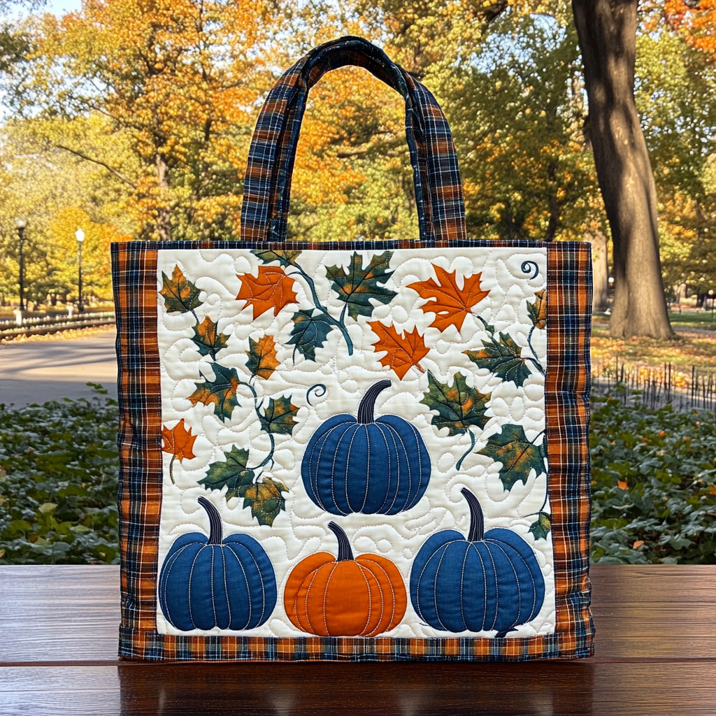 October Bloom Quilted Tote Bag Autumn Gifts Items