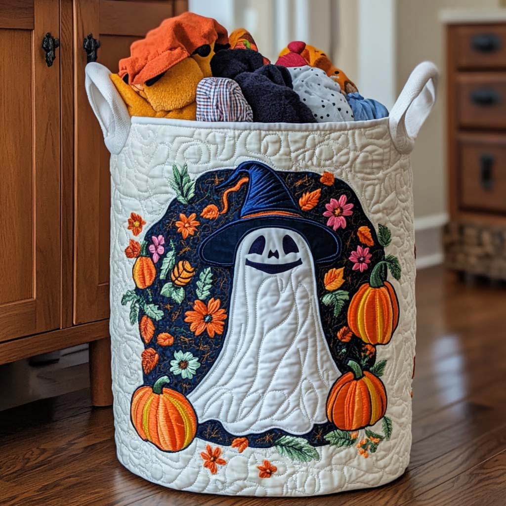 October Chill Quilted Laundry Basket Father's Day Merch Gift