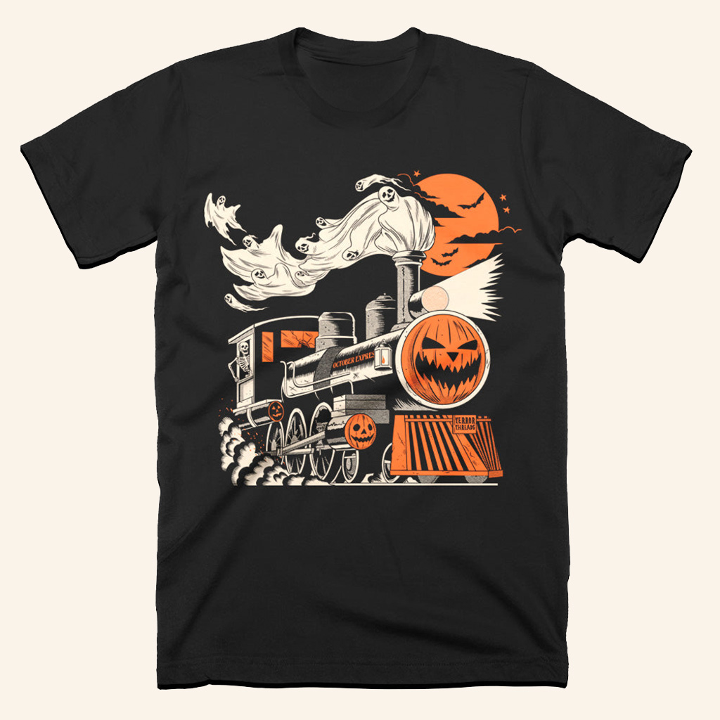 October Express T-Shirt Halloween Apparel Present For Father