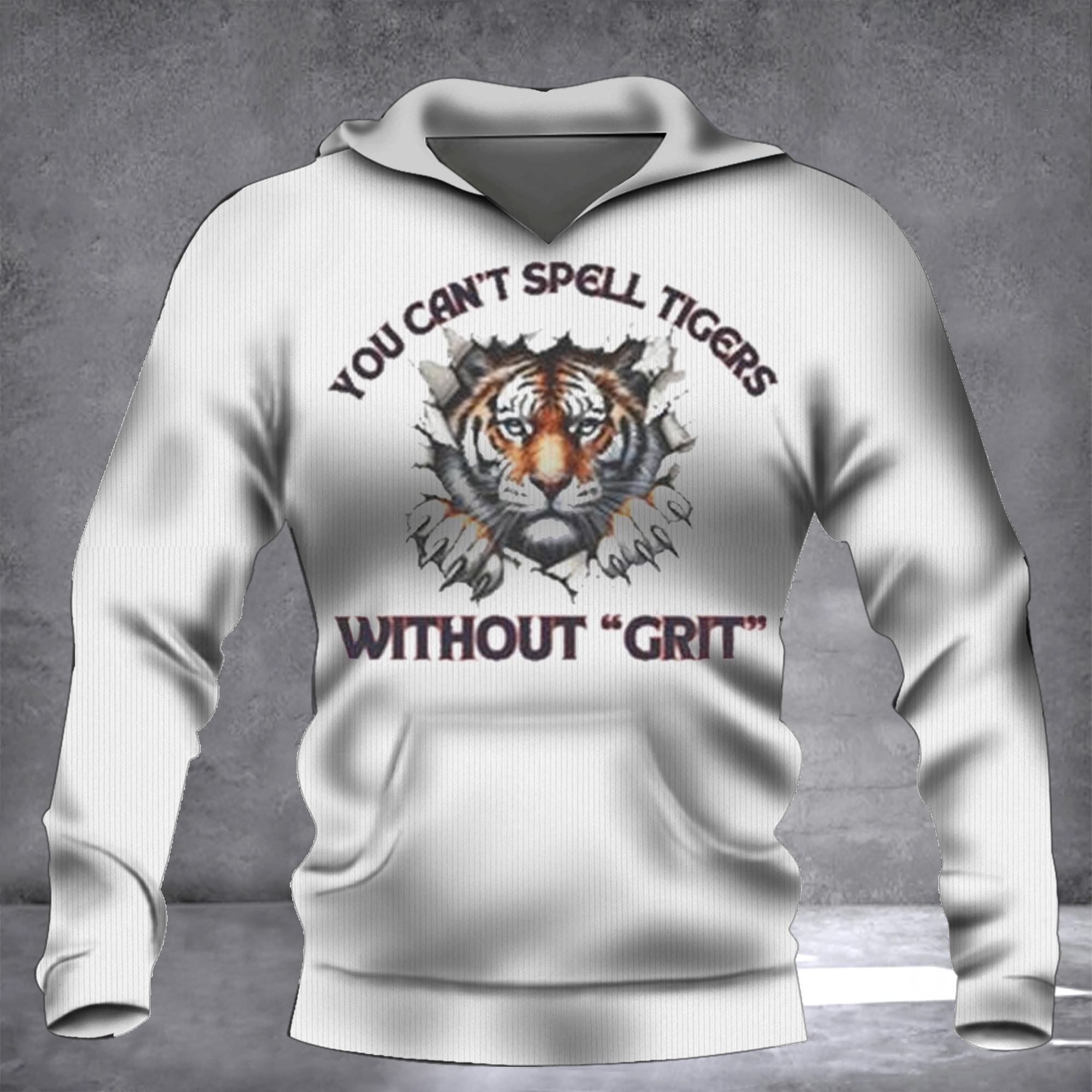 October Ready Tigers Hoodie You Can't Spell Tigers Without Grit Hoodie Gifts For Baseball Fans