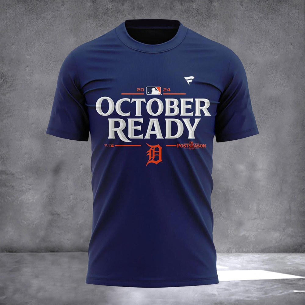 October Ready Tigers Shirt Detroit Tigers October Ready T-Shirt Baseball Lovers Gifts For Fans