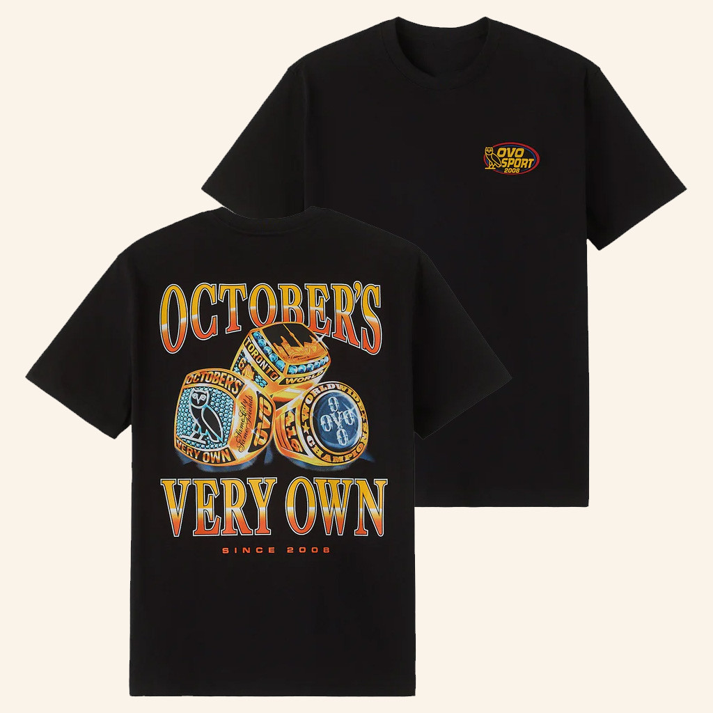 October's Very Own Merch Championship Rings T-Shirt OVO Shirt Christmas Presents For Him