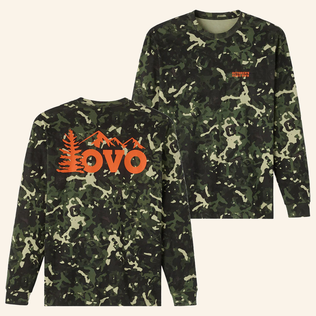 October's Very Own Merch Outdoors Camo Long Sleeve T-Shirt Best Gifts For Dad