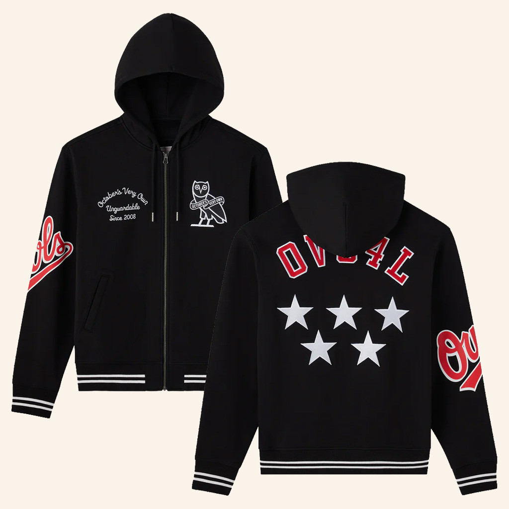 October's Very Own Merch OVO Owls Zip Hoodie Good Gifts For Boyfriend