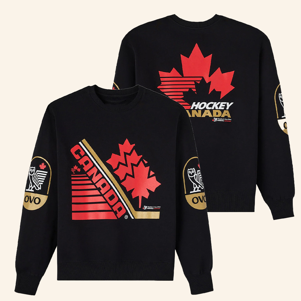 October's Very Own Merch OVO X Hockey Canada Sweatshirt Ice Hockey Gifts For Him