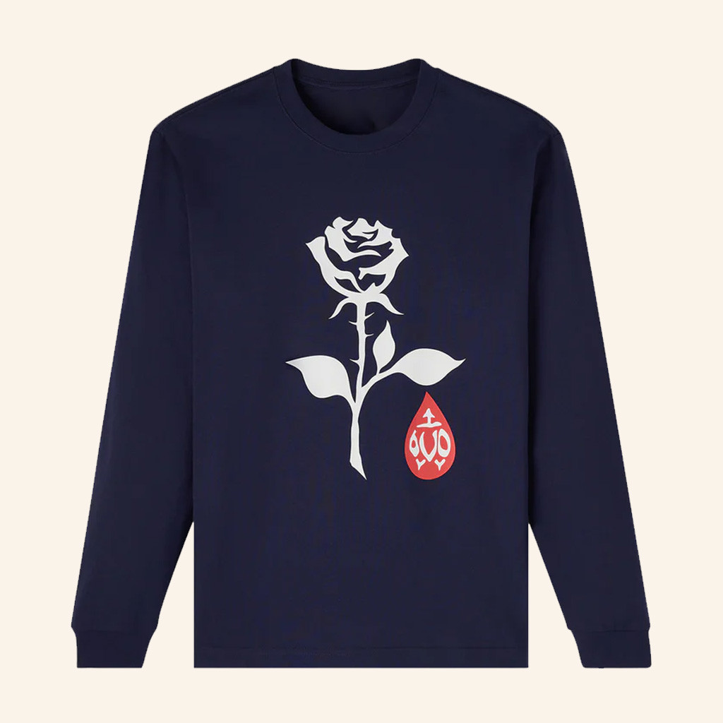 October's Very Own Merch Rose Drop Long Sleeve T-Shirt OVO Shirt Gifts For Wife