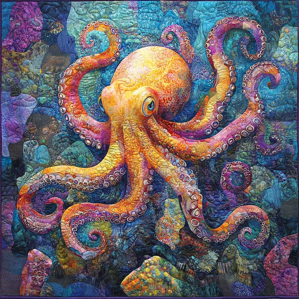 Octopus Quilt Blanket Couch Blanket Special Present For Mum