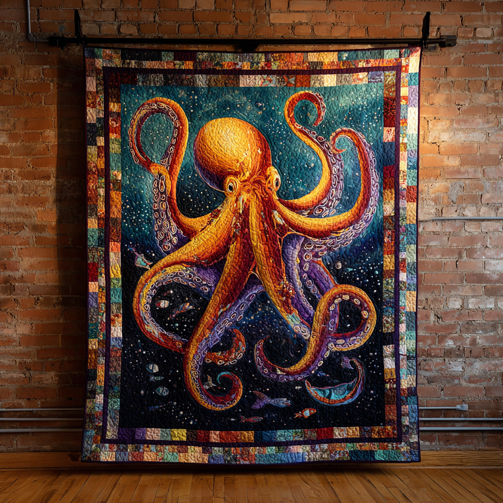 Octopus Spirit Quilted Blanket Best Couch Throw Blanket Christmas Gifts For Relatives