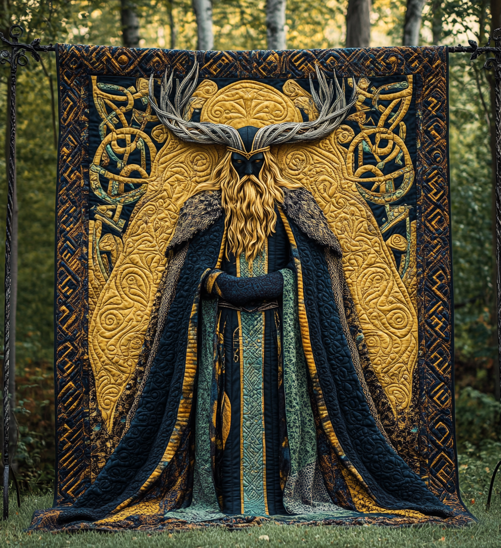 Odin Force Quilted Blanket Viking Gifts For Him