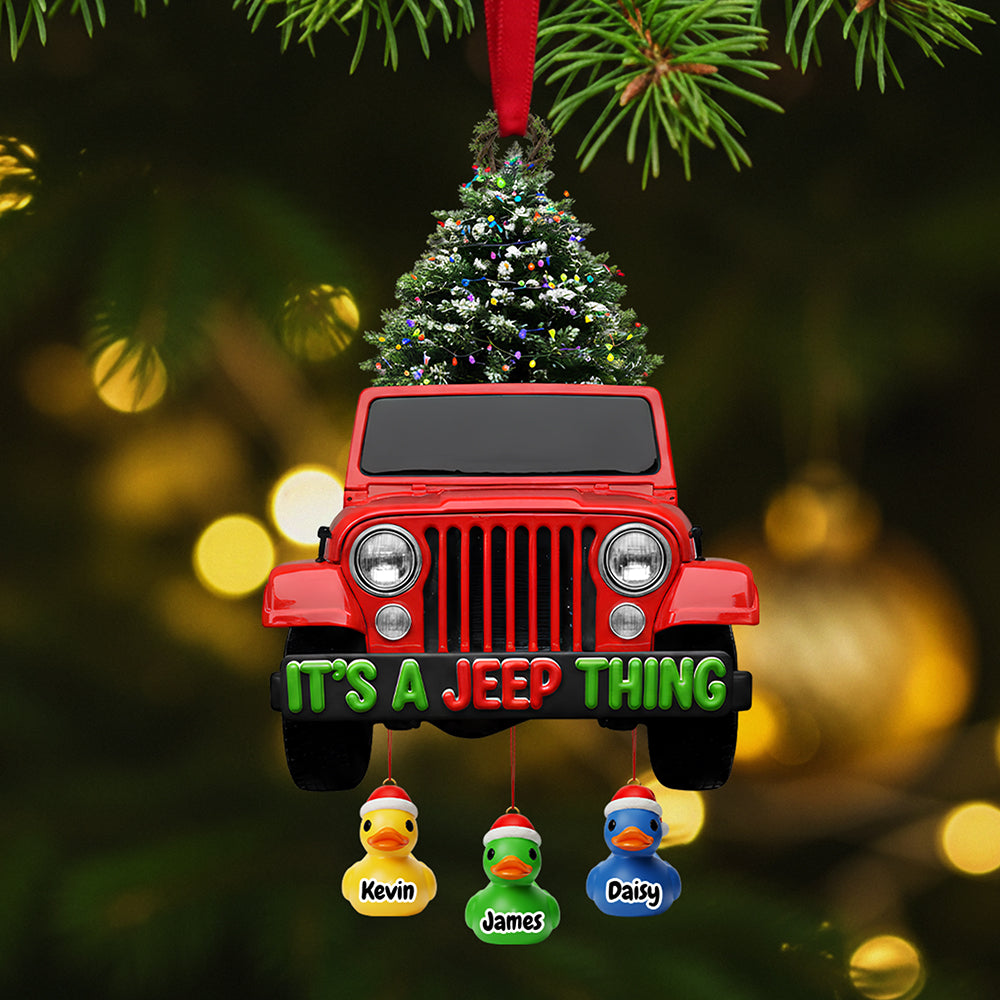 Off-road Duck Acrylic Ornament - Personalized Gifts For Christmas - Holiday Tree Decoration Gift Off-road Duck Acrylic Ornament - Personalized Gifts For Christmas - Holiday Tree Decoration Gift