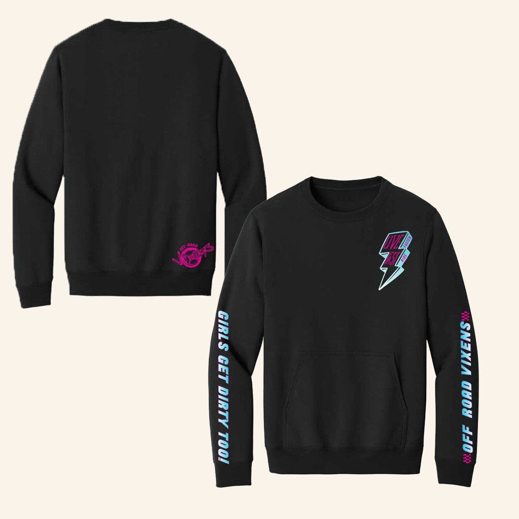 Off Road Vixens Merch Ride Fast Crew Sweatshirt Gifts For Besties