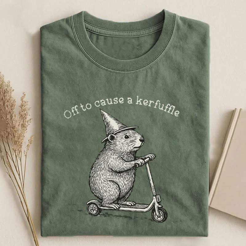 Off To Cause A Kerfuffle T-Shirt Funny Tees Gifts For Best Friends