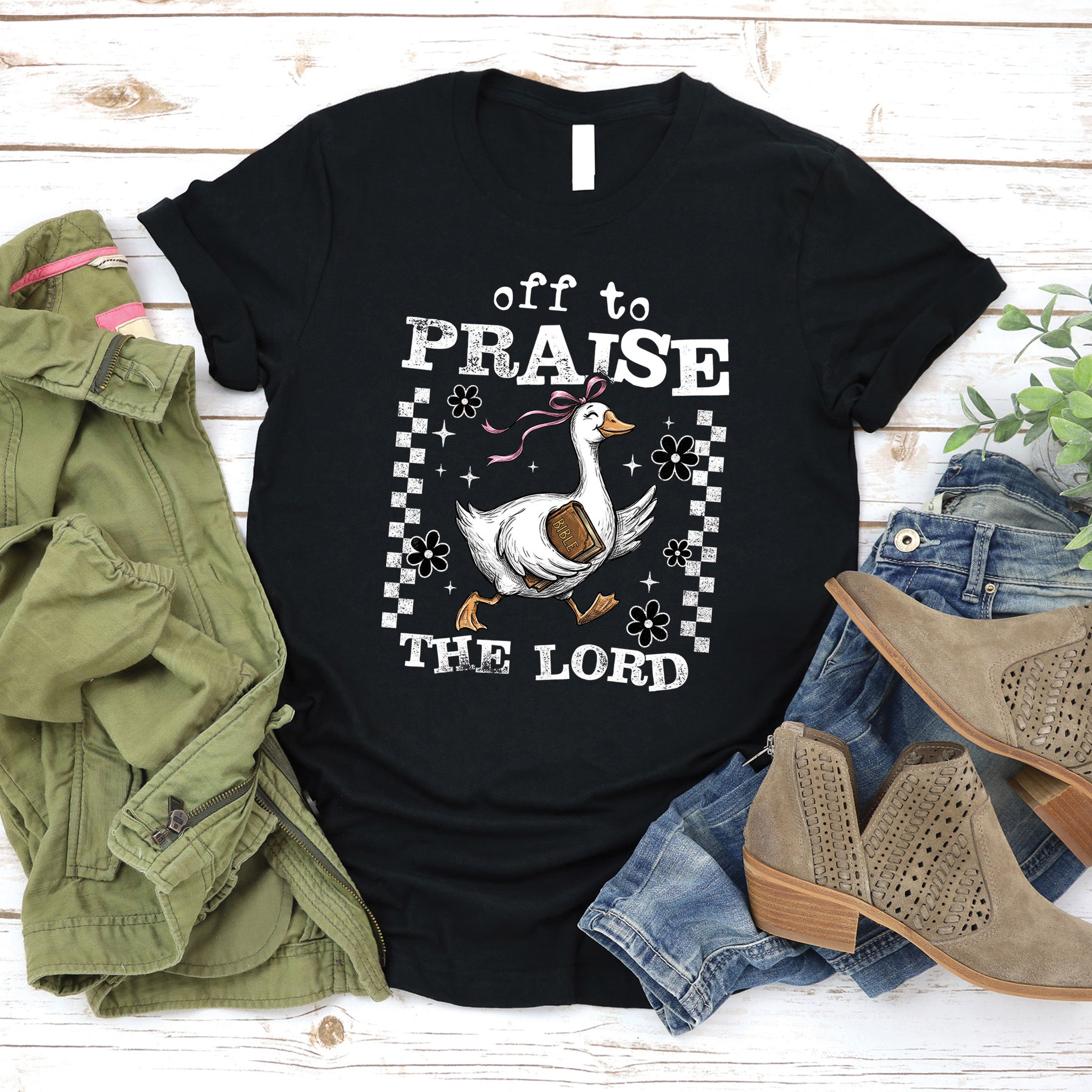 Off To Praise The Lord Christian Faith Shirt Religious Gifts Worship Apparel Tee