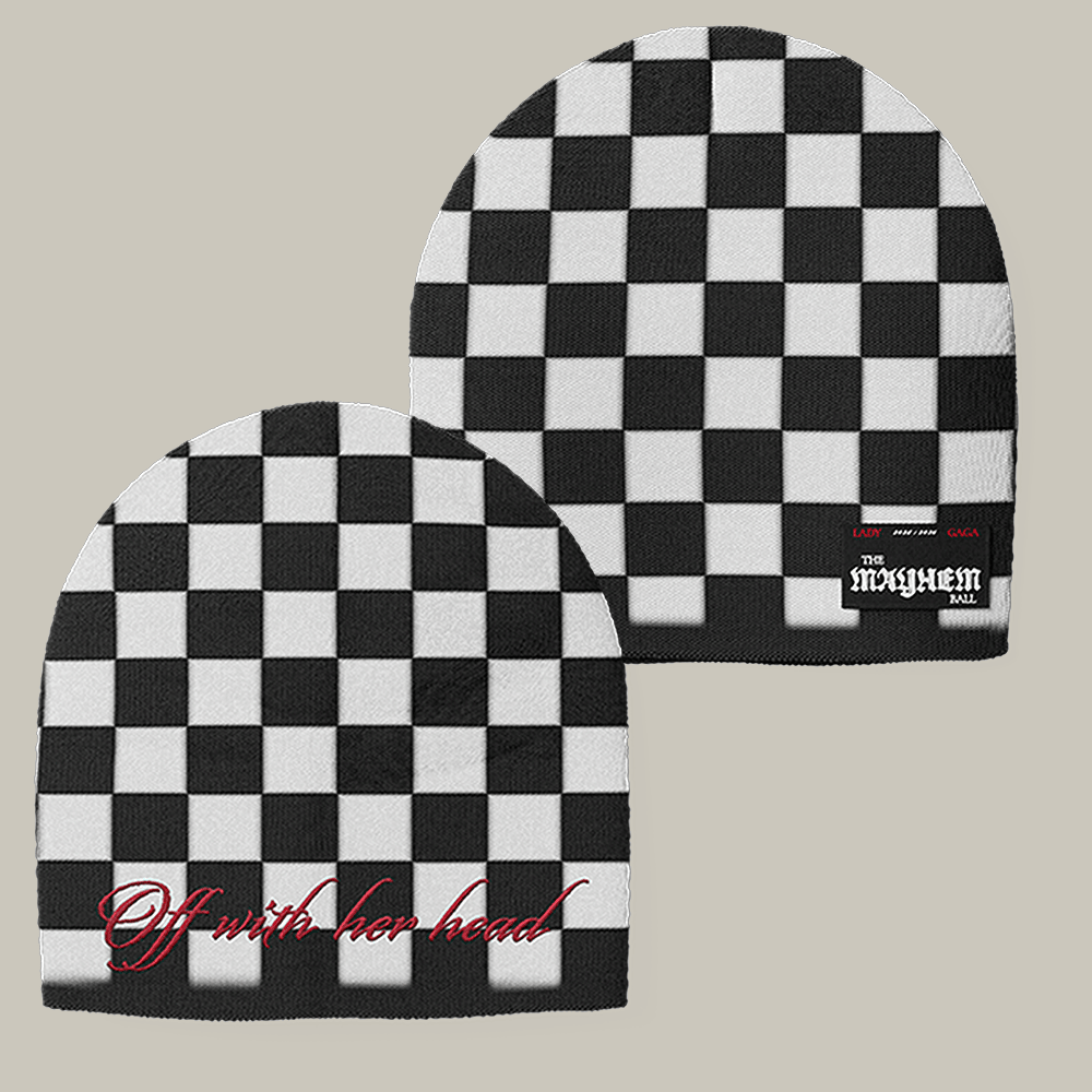 Off With Her Head Lady Gaga Beanie The Mayhem Ball Tour Lady Gaga Merch Cool Gift For Enthusiast