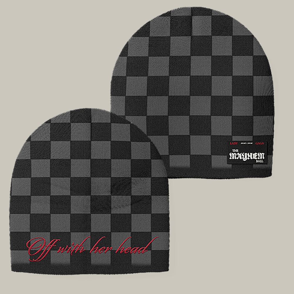 Off With Her Head Lady Gaga Beanie The Mayhem Ball Tour Merch Unique Gift For Lady Gaga Fans