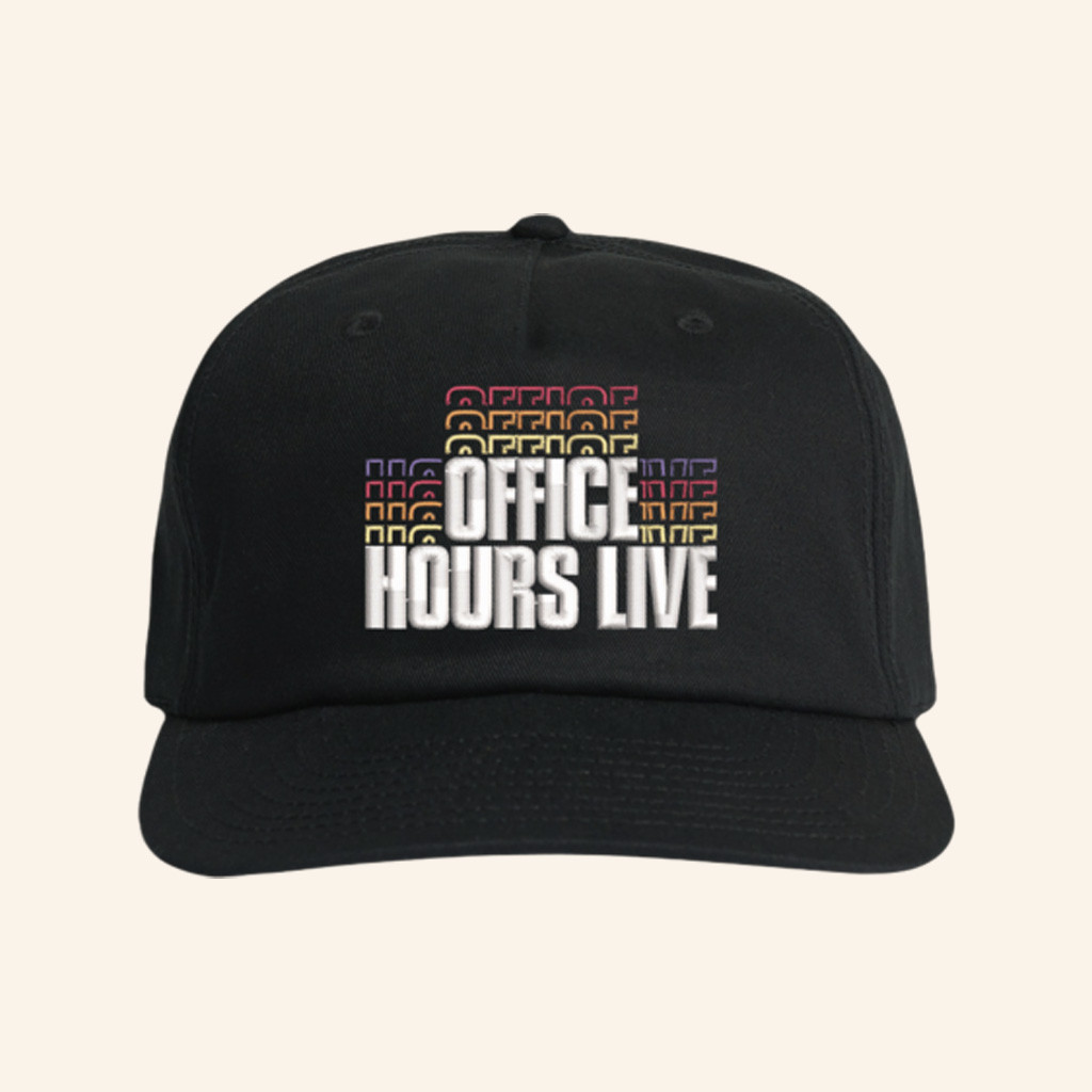 Office Hours Merch Office Hours Live Logo Black Hat Christmas Present For Dad Office Hours Merch Office Hours Live Logo Black Hat Christmas Present For Dad