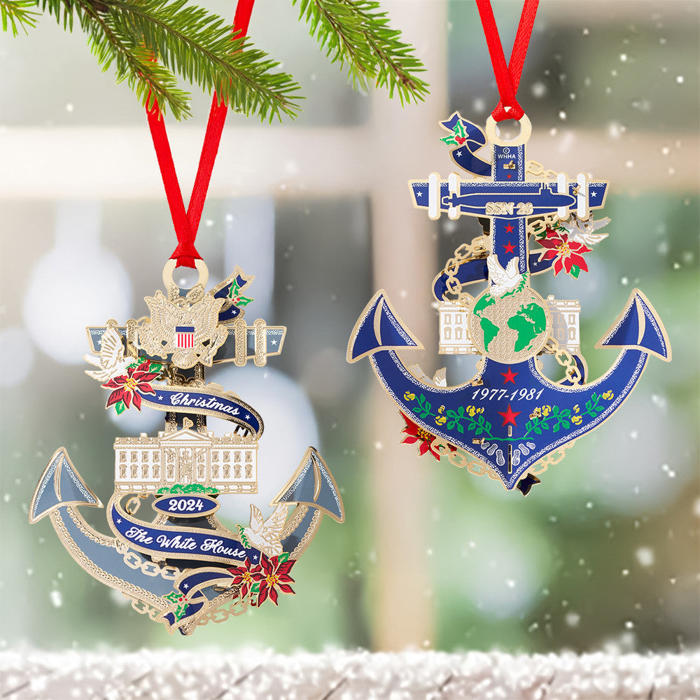 Official 2024 White House Christmas Ornament White House Shop Decoration Patriotic Merch 2025